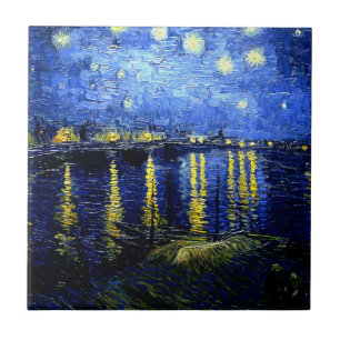 Van Gogh, Sternennacht über der Rhone, Fliese