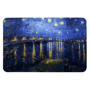 Van Gogh Sternennacht über der Rhone Magnet