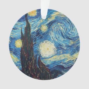 Van Gogh Sternennacht Vintage Blau Meisterwerk Ornament