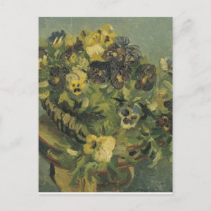 Van Gogh Stiefmütterchenstrauß auf einem kleinen T Postkarte