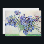 Van Gogh Still Life Irises in einer Vase, Hochzeit Einladung<br><div class="desc">Einfach zu individualisieren Liebe und Romantik Hochzeitseinladung. Klicken Sie auf "Anpassen", um die Hintergrundfarbe oder den Schriftart zu ändern.Ändern Sie den Text, um eine benutzerdefinierte und einzigartige Einladung für jedes Ereignis oder Party zu erstellen! Stillleben: Vase mit Iren von Vincent van Gogh ist ein Vintager Post-Impressionismus der schönen Kunst noch...</div>