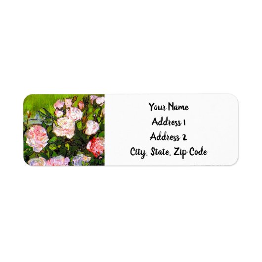 Van Gogh Still Life mit rosa Roses (Vorne)