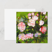 Van Gogh Still Life mit rosa Roses Einladung (Vorne/Hinten)
