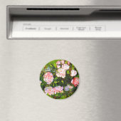 Van Gogh Still Life mit rosa Roses Magnet (In Situ (Geschirrspüler))