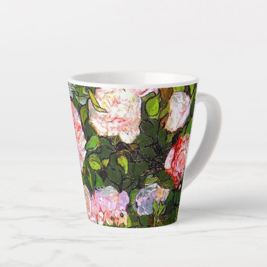 Van Gogh Still Life mit rosa Roses Milchtasse (Rechte Ecke)