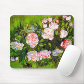 Van Gogh Still Life mit rosa Roses Mousepad (Mit Mouse)