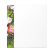 Van Gogh Still Life mit rosa Roses Notizblock (Vorderseite)