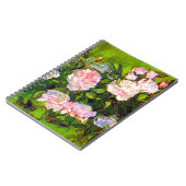 Van Gogh Still Life mit rosa Roses Notizblock (Linke Seite)