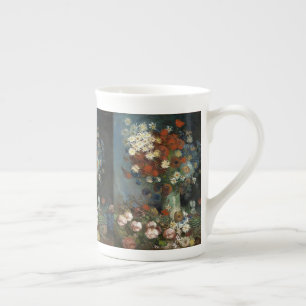 Van Gogh Still Life mit Wiese-Blume und Rose Porzellantasse