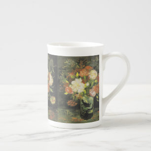 Van Gogh Still Life mit Wiese-Blume und Rose Porzellantasse