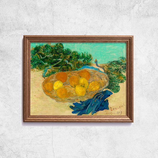 Van Gogh Still Life Orange Lemons Alte Kunst Poster