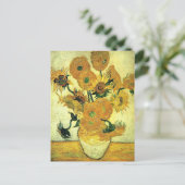 Van Gogh - Still Life Vase mit 14 Sonnenblumen Postkarte (Stehend Vorderseite)