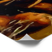 Van Gogh Still Life with Basket of Vegetables  Poster (Ecke)