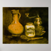 Van Gogh Still Life with Coffee Mill, Pipe and Jug Poster (Vorne)