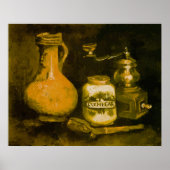 Van Gogh Still Life with Coffee Mill, Pipe and Jug Poster (Vorne)