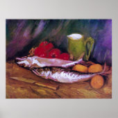 Van Gogh Still Life with Mackerel Lemon Tomato Poster (Vorne)