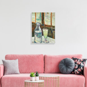 Van Gogh - Stillleben Glas mit Absinth und Karaffe Leinwanddruck