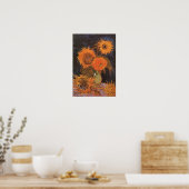 Van Gogh - Stillleben mit 5 Sonnenblumen Poster (Küche)