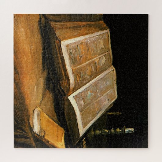 Van Gogh - Stillleben mit Bibel Puzzle (Horizontal)