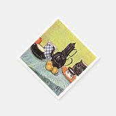 Van Gogh - Stillleben mit blauem Email-Coffeepot Serviette (Ecke)