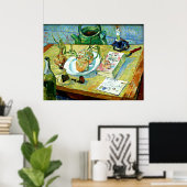 Van Gogh - Stillleben mit einem Zwiebelplatz Poster (Heimbüro)