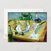 Van Gogh - Stillleben mit einem Zwiebelplatz Postkarte (Vorne/Hinten)
