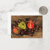 Van Gogh - Stillleben mit Früchten und Kastanien Mitteilungskarte (Vorderseite/Rückseite Beispiel)