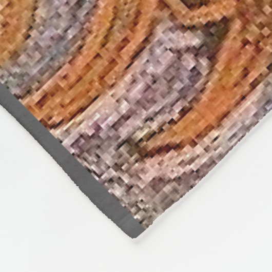 Van Gogh - Stillleben mit fünf Sonnenblumen, Fleecedecke (Ecke)