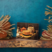 Van Gogh - Stillleben mit Gelbhut Fotoplatte (Seite)