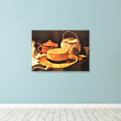 Van Gogh - Stillleben mit Gelbhut Leinwanddruck (Insitu (Holzboden))