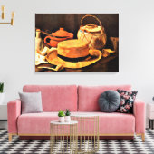 Van Gogh - Stillleben mit Gelbhut Leinwanddruck (Insitu (Wohnzimmer))