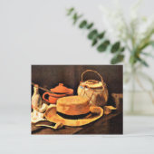 Van Gogh: Stillleben mit Gelbhut Postkarte (Stehend Vorderseite)