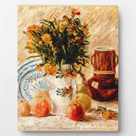 Van Gogh - Stillleben mit Kaffeekuchen Fotoplatte (Vorderseite)