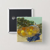Van Gogh Stillleben mit Orangen, Zitronen und blau Button (Vorne & Hinten)