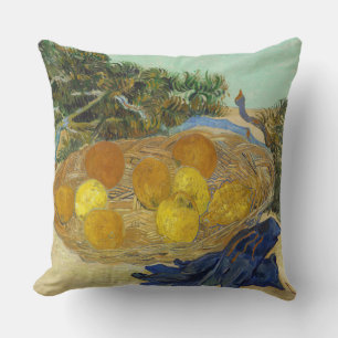 Van Gogh Stillleben mit Orangen, Zitronen und blau Kissen
