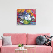 Van Gogh - Stillleben mit Rose und Sonnenblumen Leinwanddruck (Insitu (Wohnzimmer))