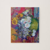 Van Gogh - Stillleben mit Rose und Sonnenblumen Puzzle (Vertikal)