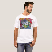 Van Gogh - Stillleben mit Rose und Sonnenblumen T-Shirt (Vorne ganz)