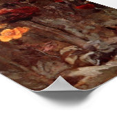 Van Gogh - Stillleben mit Scabiosa und Ranunculus Poster (Ecke)