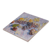 Van Gogh Stillleben mit Trauben und Äpfeln Kunstpr Fliese (Seite)
