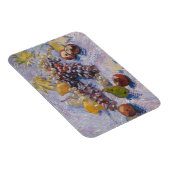 Van Gogh Stillleben mit Trauben und Äpfeln Kunstpr Magnet (Rechte Seite)