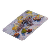 Van Gogh Stillleben mit Trauben und Äpfeln Kunstpr Magnet (Linke Seite)