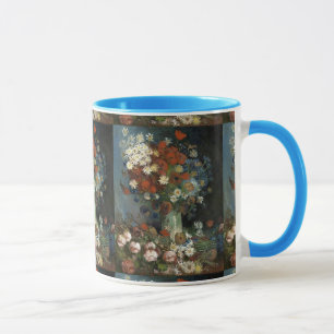 Van Gogh Stillleben mit Wiesenblumen und Rosen Tasse