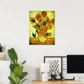 Van Gogh - Stillleben Vase mit 14 Sonnenblumen Pos Poster (Heimbüro)