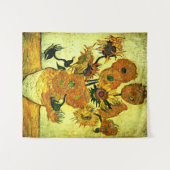 Van Gogh - Stillleben Vase mit 14 Sonnenblumen Wandteppich (Vorderseite (Horizontal))