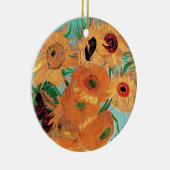 Van Gogh - Stillleben Vase mit zwölf Sonnenblumen Keramik Ornament (Rechts)