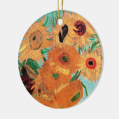 Van Gogh - Stillleben Vase mit zwölf Sonnenblumen Keramik Ornament (Links)