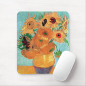 Van Gogh - Stillleben Vase mit zwölf Sonnenblumen Mousepad (Mit Mouse)
