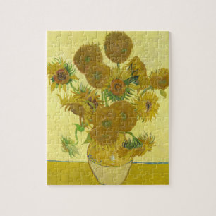Van Gogh Stillleben Vasen mit fünfzehn Sonnenblume Puzzle