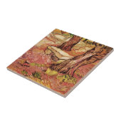 Van Gogh Stone Bench im Garten, St Paul Hospital Fliese (Seite)